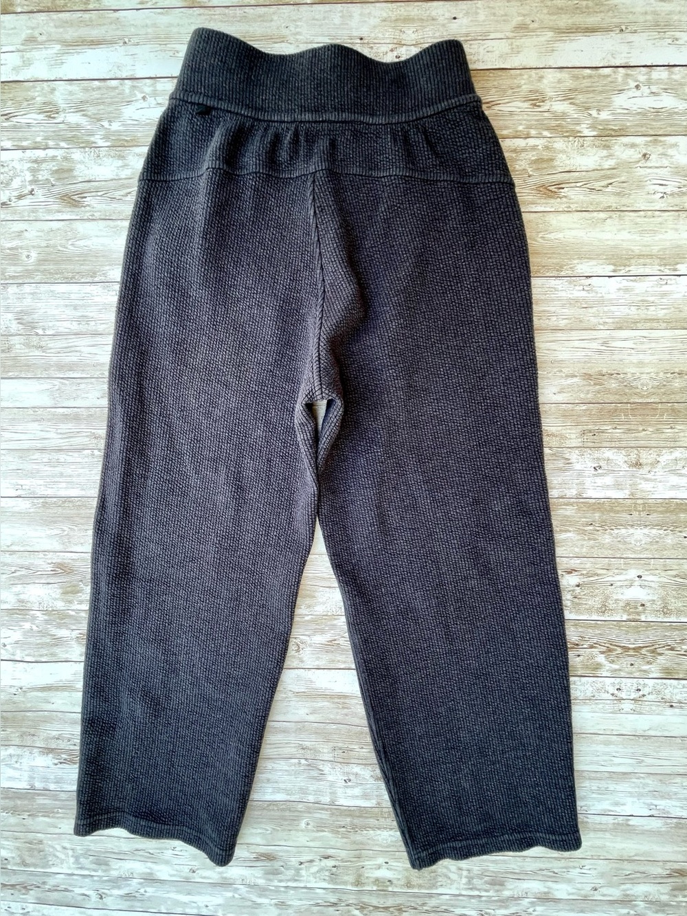 Lululemon Black Ribbed Straight Leg HR Crop 23 Travel Pant Normcore Minimal Sz 0 - Picture 11 of 16